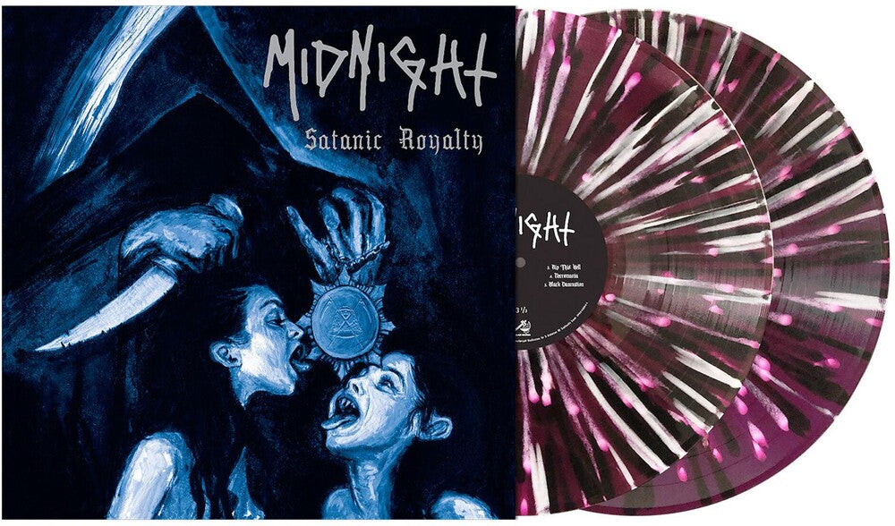 the album cover for Midnight - Satanic Royalty (Blk) [Clear Vinyl] (Purp) (Wht)