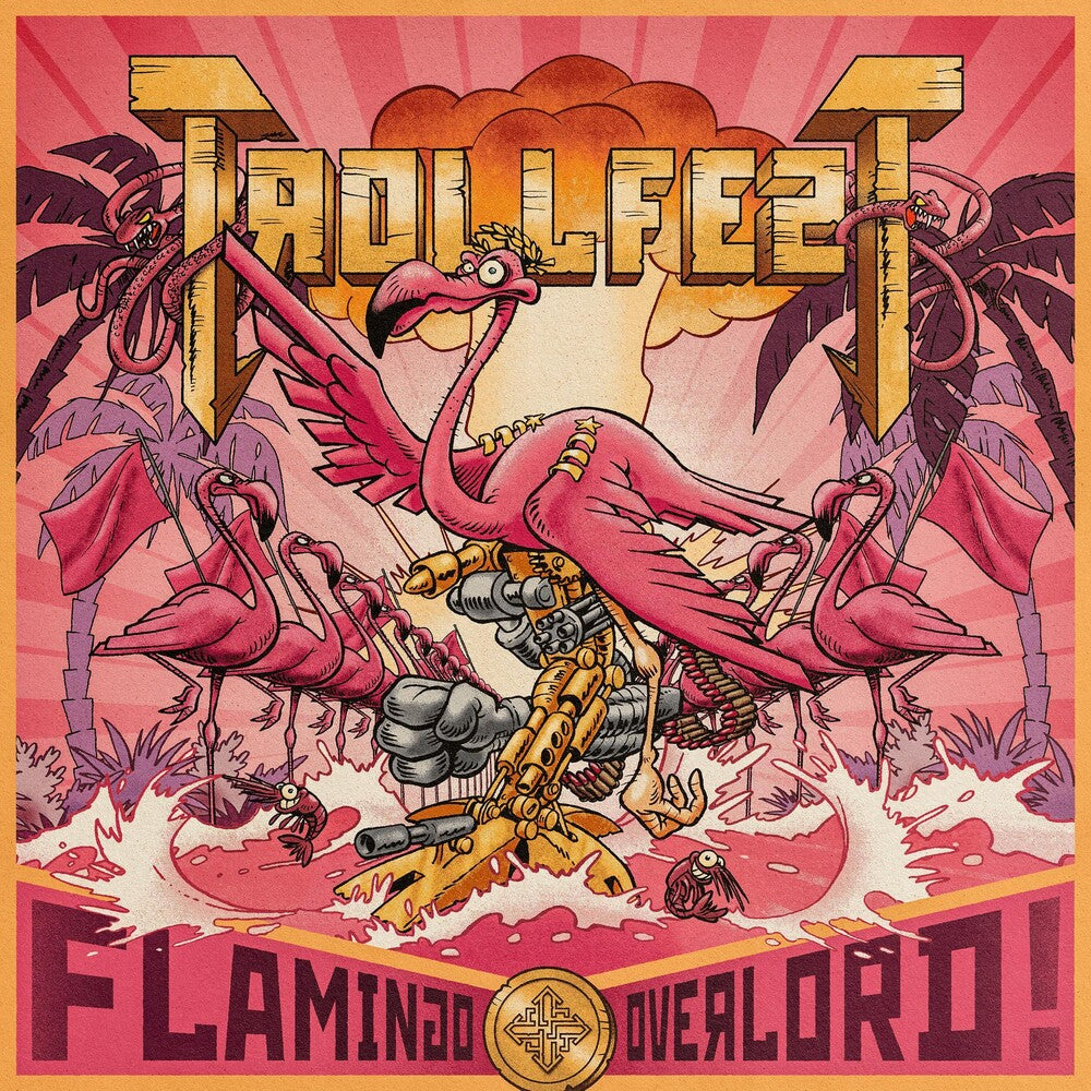 the album cover for Trollfest - Flamingo Overlord