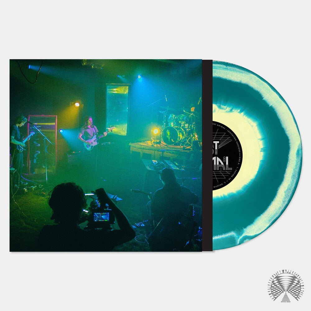 the album cover for Post Animal - Levitation Sessions [Indie Exclusive Limited Edition Emerald Green/Yellow Swirl LP]