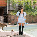 the album cover for Mallrat - Butterfly Blue [Limited Edition Opaque Baby Blue LP]