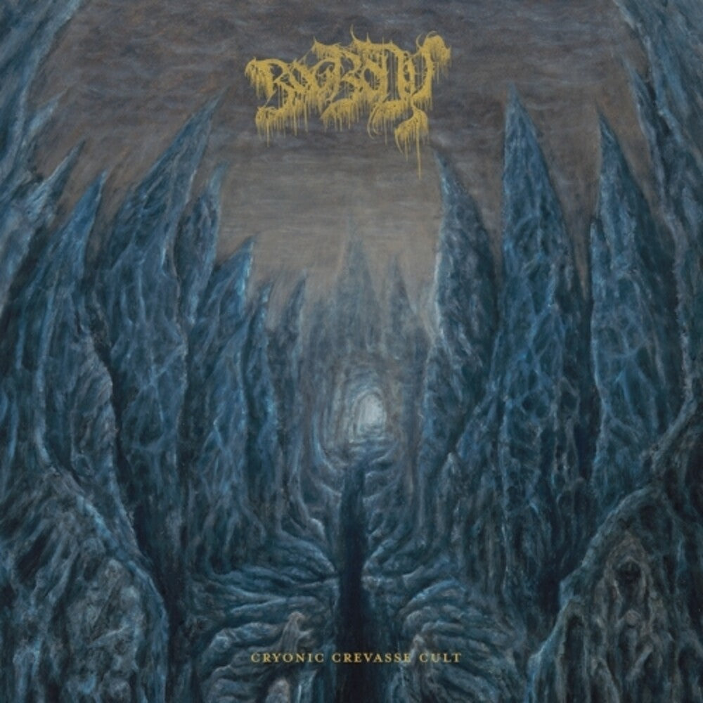 the album cover for Bog Body - Cryonic Crevasse Cult