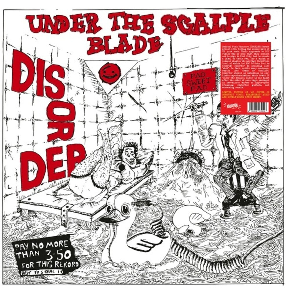 the album cover for Disorder - Under The Scalpel Blade