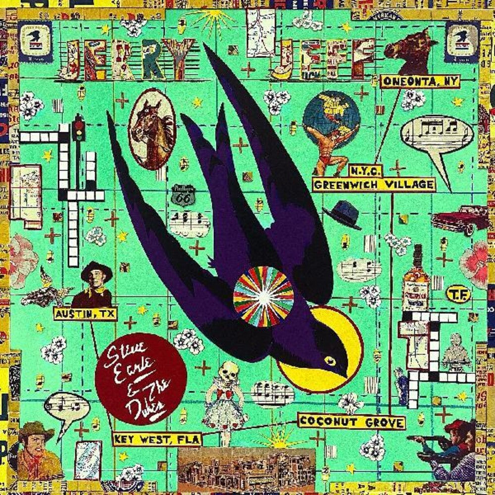 the album cover for Steve Earle & The Dukes - JERRY JEFF [Indie Exclusive Limited Edition CD w/3 Bonus Tracks]