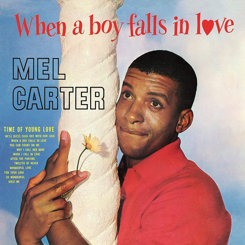 the album cover for Mel Carter - When A Boy Falls In Love