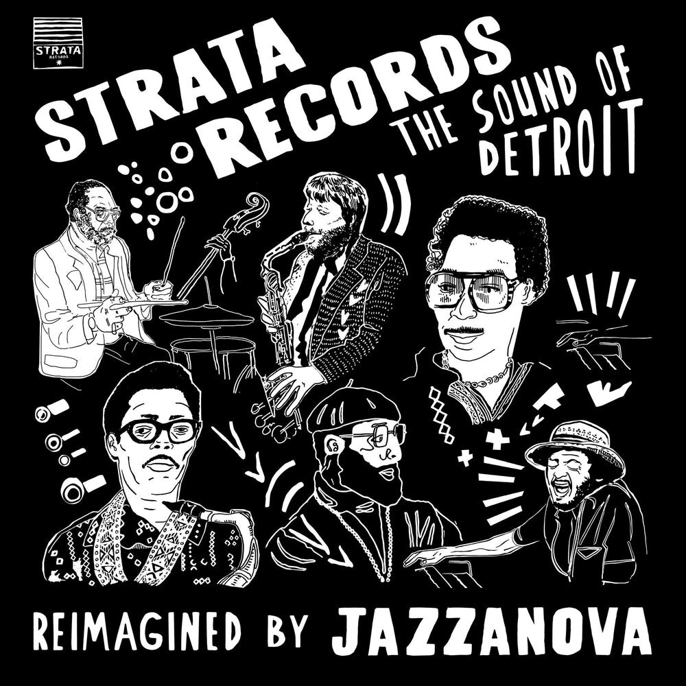 the album cover for Jazzanova - Strata Records - The Sound Of Detroit - Reimagined