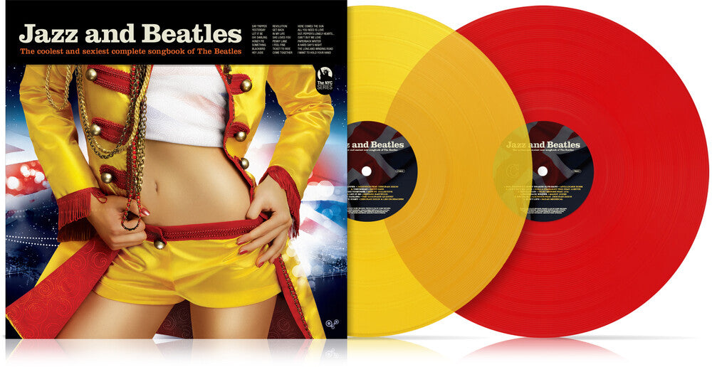 the album cover for Various Artists - Jazz & Beatles / Various - Red & Yellow Vinyl