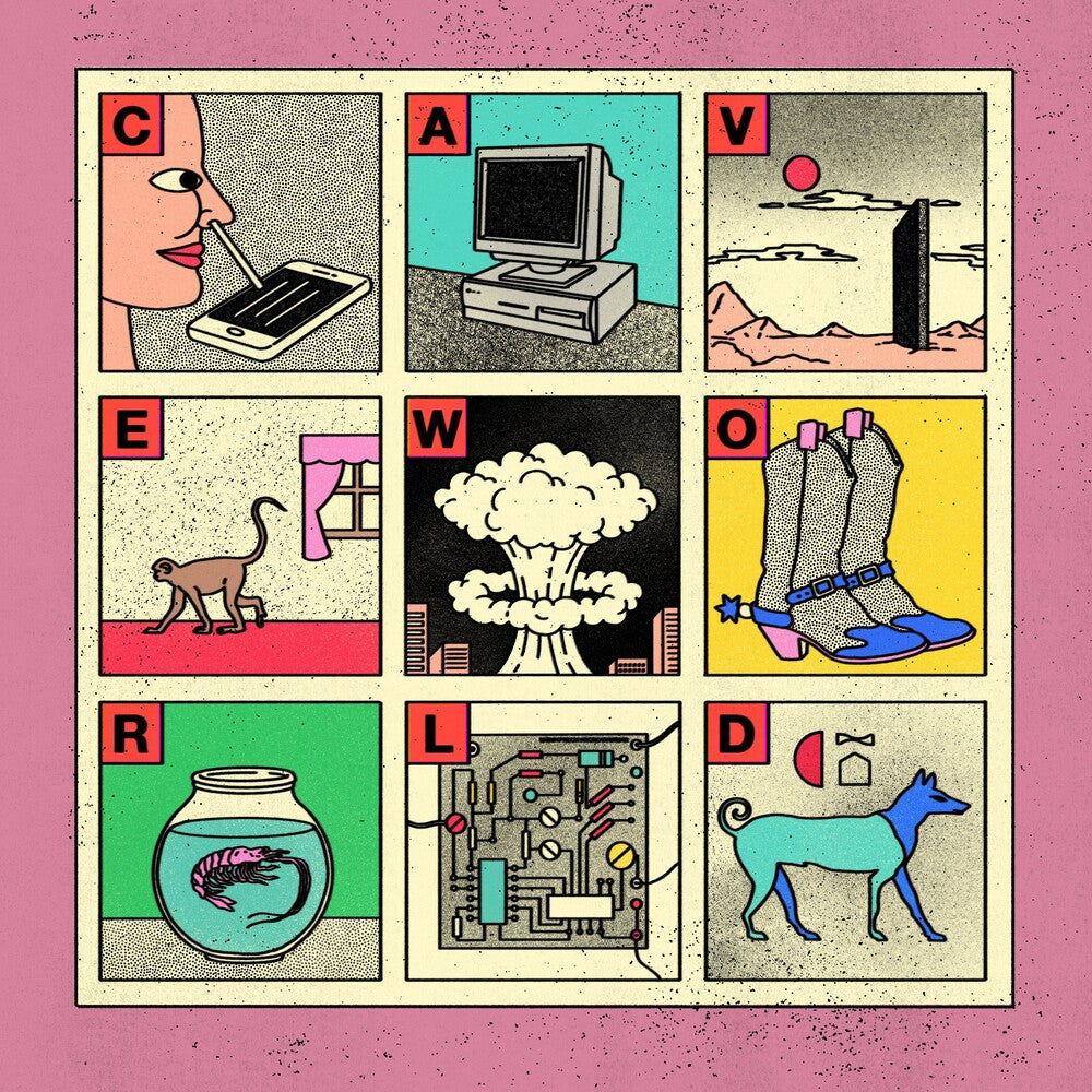 the album cover for Viagra boys - Cave World [Red LP]