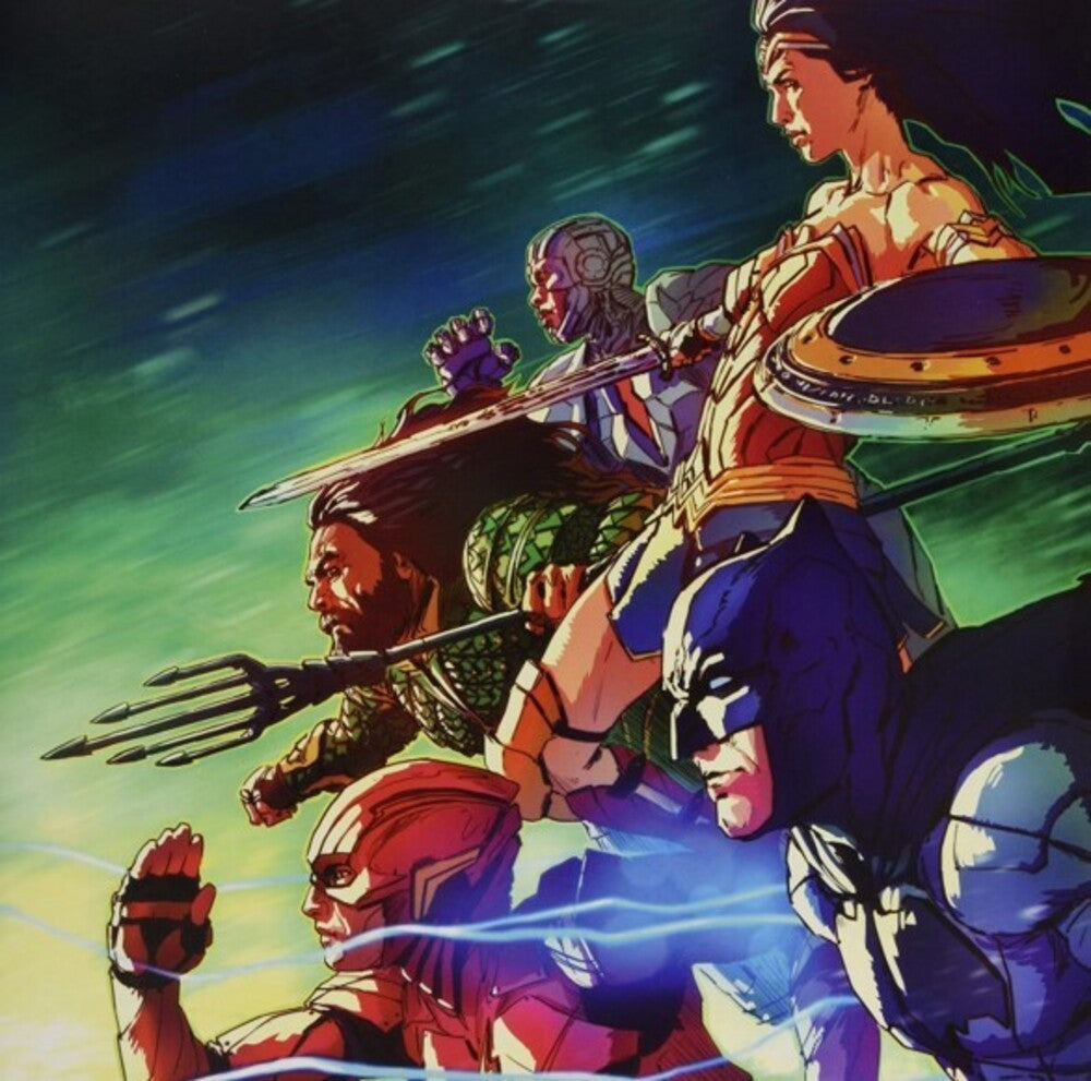 the album cover for Danny Elfman  (Colv) (Slv) - Justice League / O.S.T. [Colored Vinyl] (Slv)