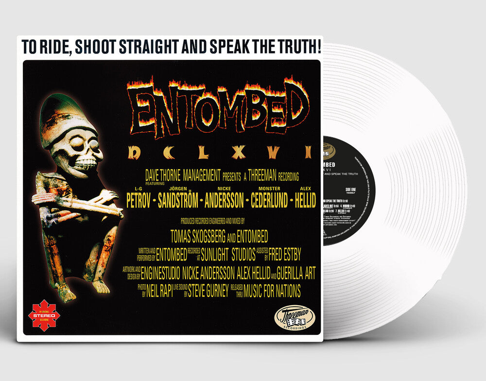 the album cover for Entombed - To Ride, Shoot & Speak The Truth