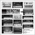 the album cover for Arnaud Rebotini - Music Components - White & Black [Colored Vinyl] (Wht)