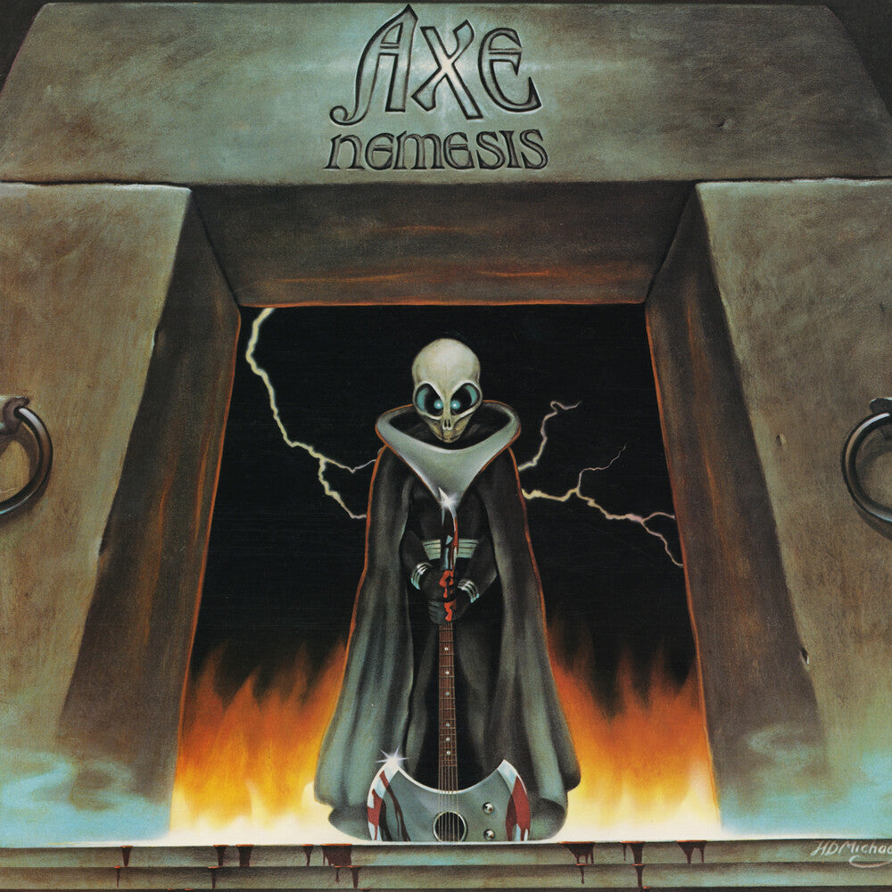 the album cover for Axe - Nemesis - Silver [Colored Vinyl] [Limited Edition] (Slv) [Reissue]