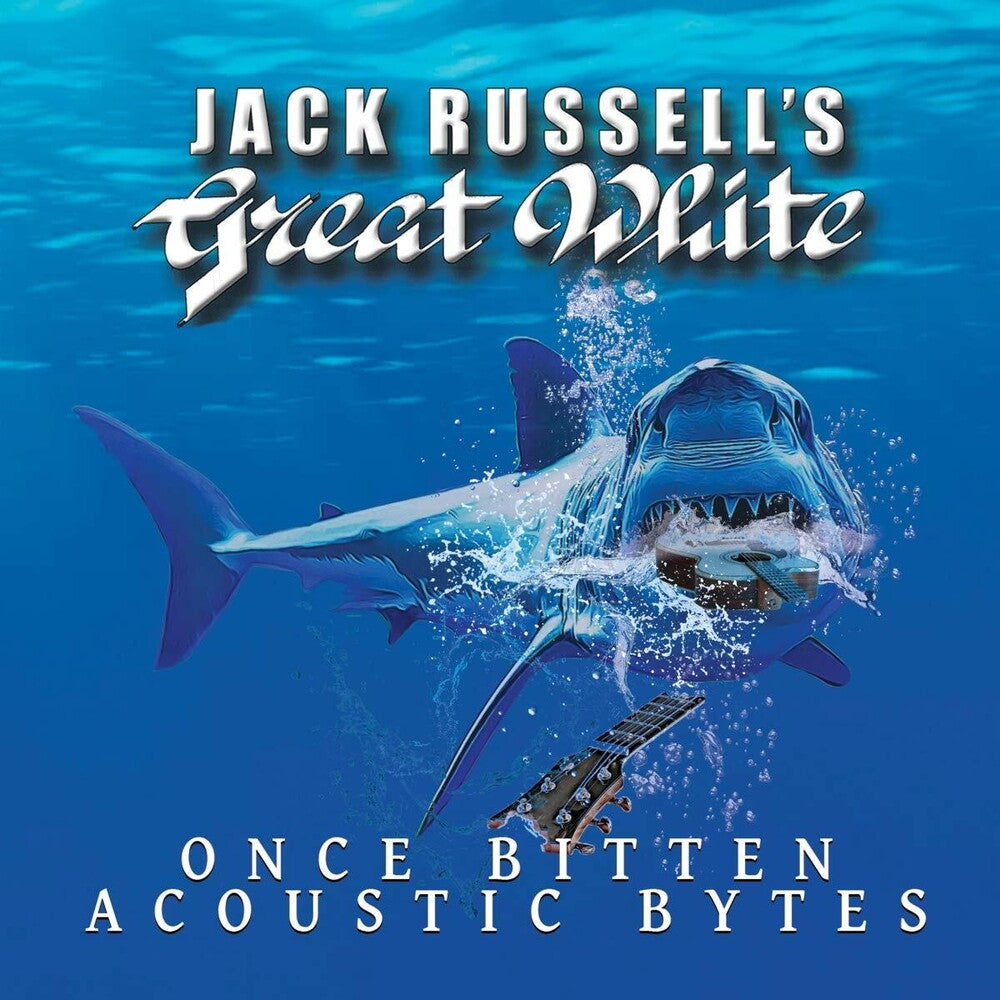 the album cover for Jack Russell's  Great White - Once Bitten Acoustic Bytes - Pink [Colored Vinyl] (Pnk)