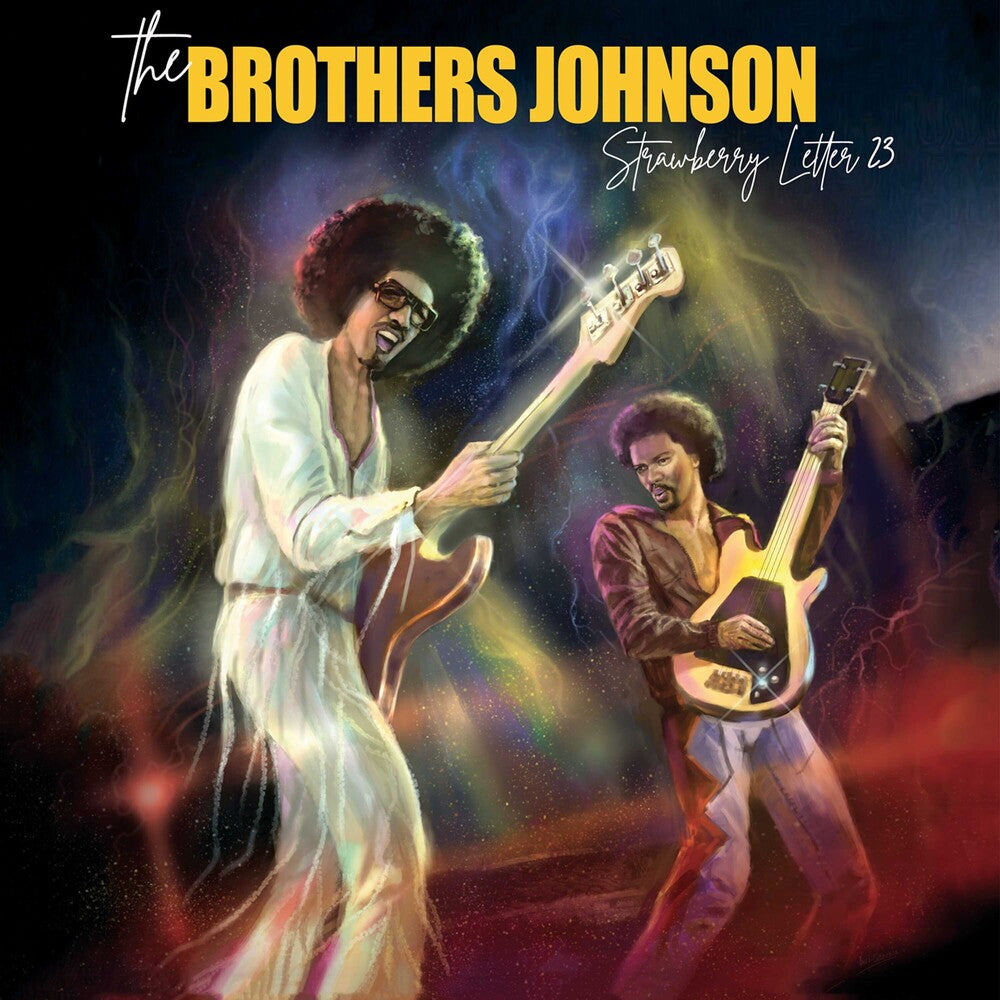 the album cover for Brothers Johnson - Strawberry Letter 23 [Limited Edition Red & Yellow Splatter LP]