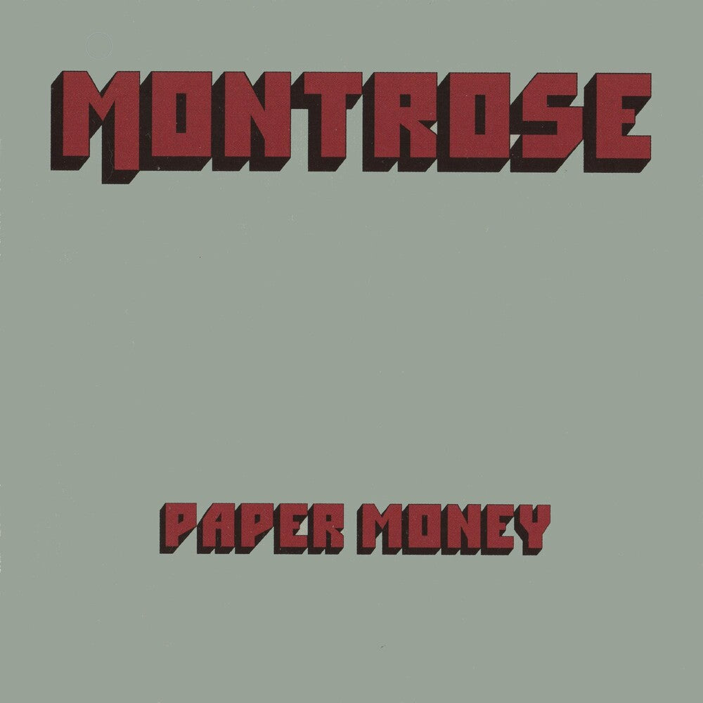 the album cover for Montrose - Paper Money [Clear Vinyl] (Grn) [Limited Edition]