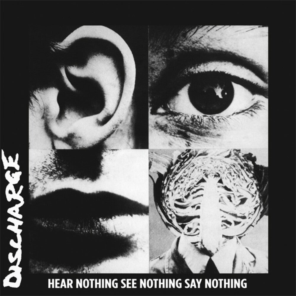 the album cover for Discharge - Hear Nothing See Nothing Say Nothing [Colored Vinyl] (Grn)