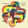 the album cover for She & Him - Melt Away: A Tribute to Brian Wilson