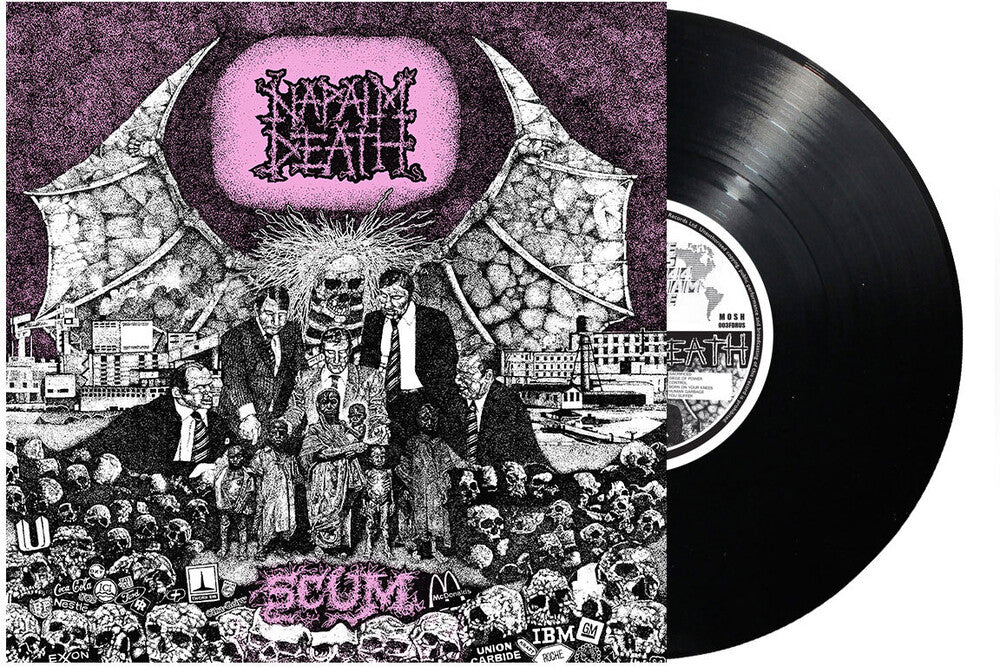 the album cover for Napalm Death - Scum - Pink [Colored Vinyl] (Pnk)
