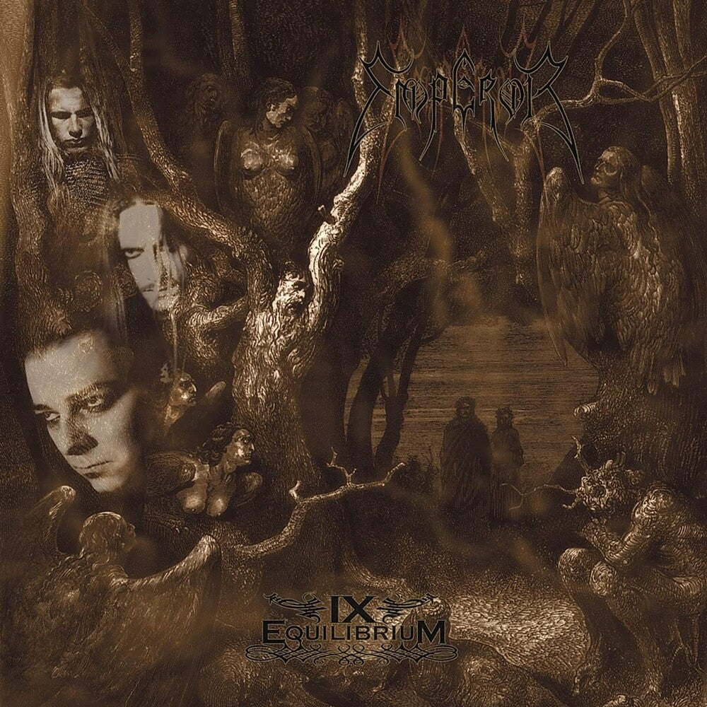 the album cover for Emperor - IX Equilibrium [Black/Brown Swirl LP] [Half-Speed]