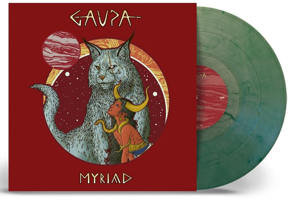 the album cover for Gaupa - Myriad - Green Marble