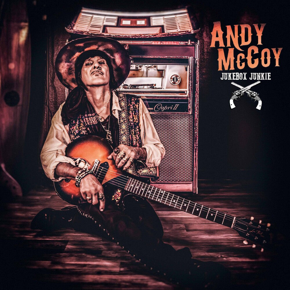 the album cover for Andy Mccoy - Jukebox Junkie