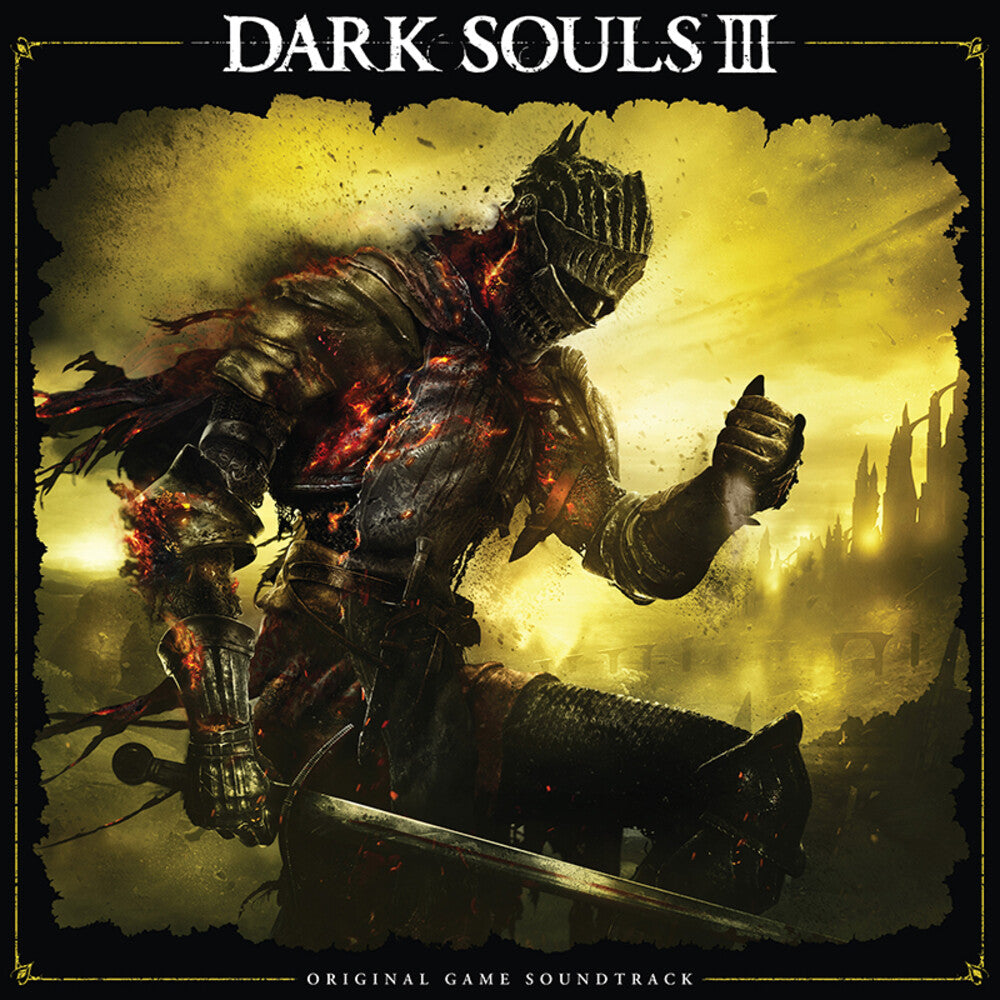 the album cover for Dark Souls III - O.S.T. - Sark Souls III - (Original Soundtrack) - Yellow/Gold