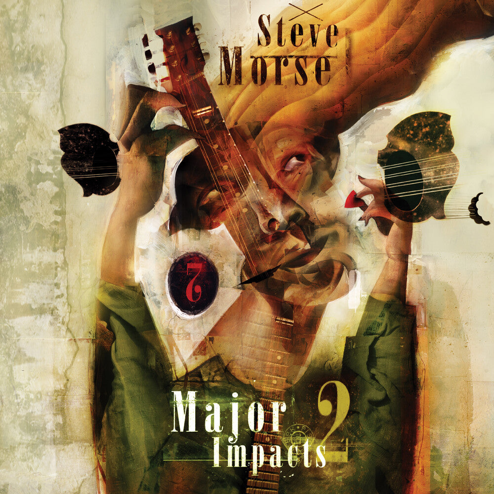 the album cover for Steve Morse - Major Impacts 2 - Gold [Colored Vinyl] (Gol) [Reissue]