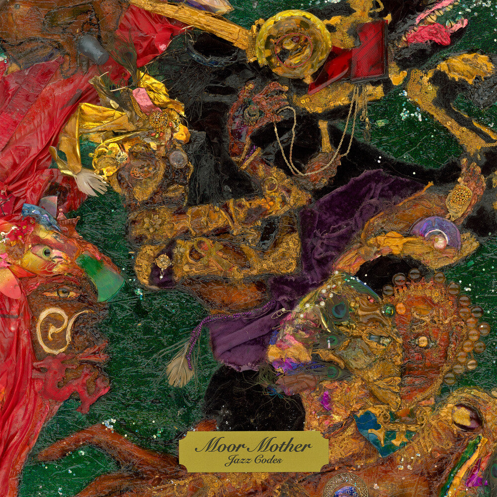 the album cover for Moor Mother - Jazz Codes [Indie Exclusive Limited Edition Opaque Turquoise LP]