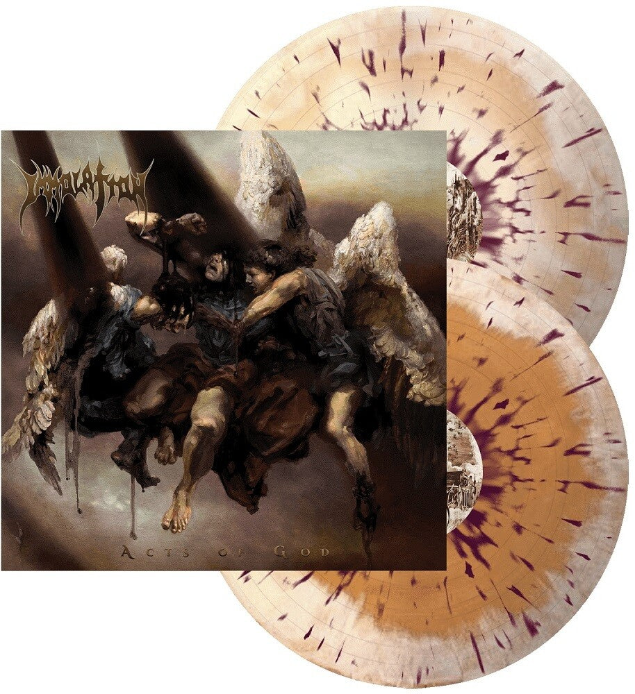 the album cover for Immolation - Acts of God - Bone & Beer w/ Violet Splatter