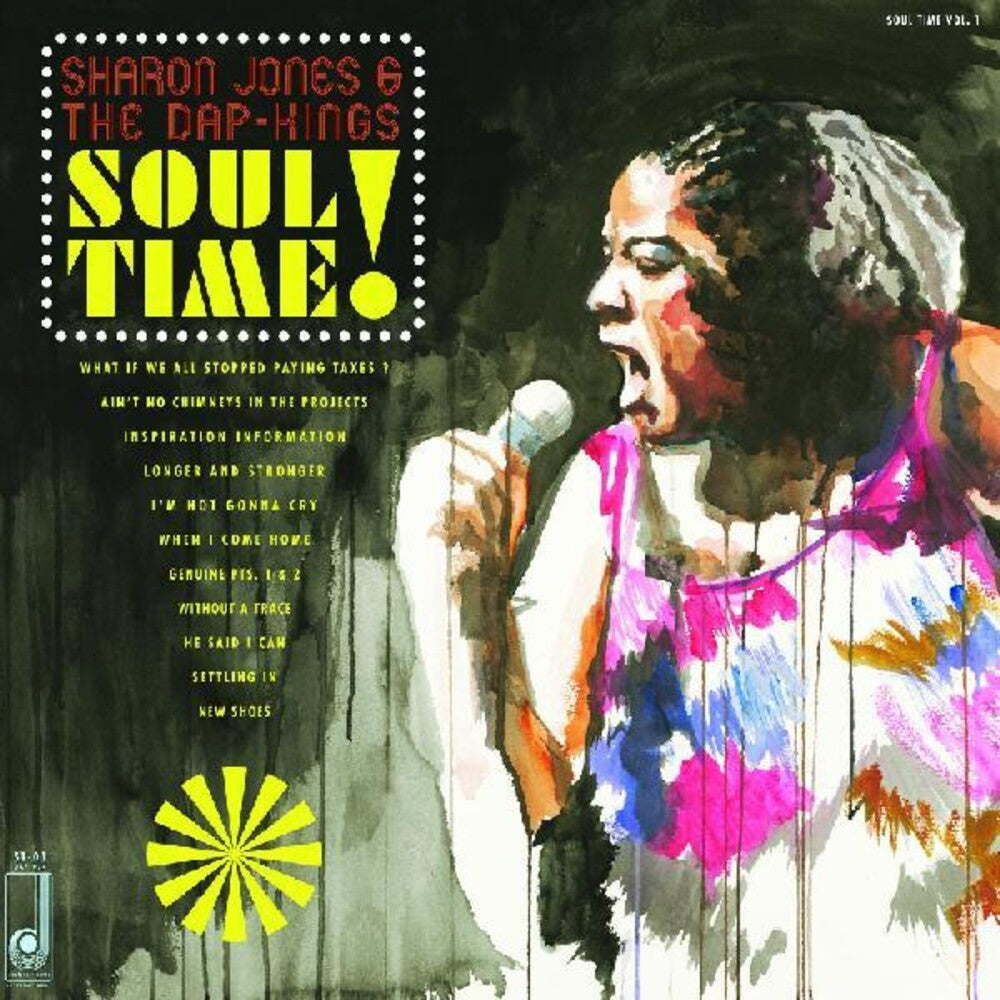 the album cover for Sharon Jones  & The Dap-Kings - Soul Time [Colored Vinyl] (Pnk) [Indie Exclusive]