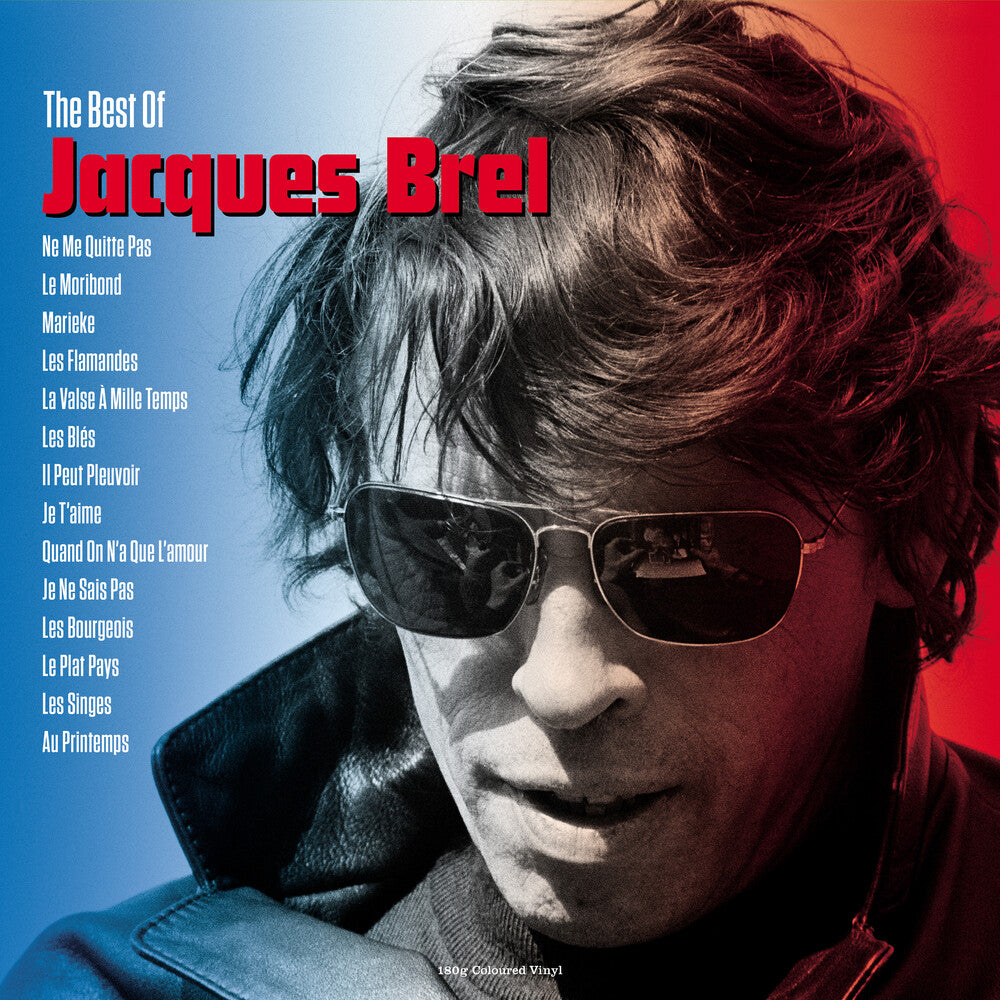 the album cover for Jacques Brel - Best Of - 180gm Red Vinyl