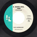the album cover for Nick Waterhouse - B. Santa Ana / Pushing Too Hard