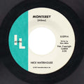 the album cover for Nick Waterhouse - Monterey / Straight Love Affair