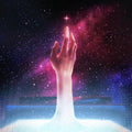 the album cover for The Midnight - Heroes [Transparent Blue LP]
