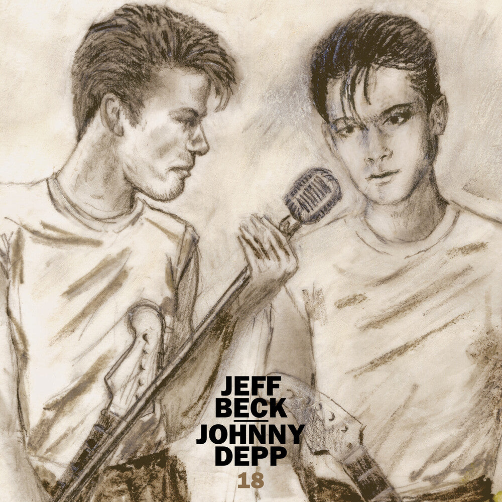 the album cover for Jeff Beck and Johnny Depp - 18 [Indie Exclusive Limited Edition Gold LP]