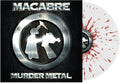 the album cover for Macabre - Murder Metal - Clear w/ Red Splatter