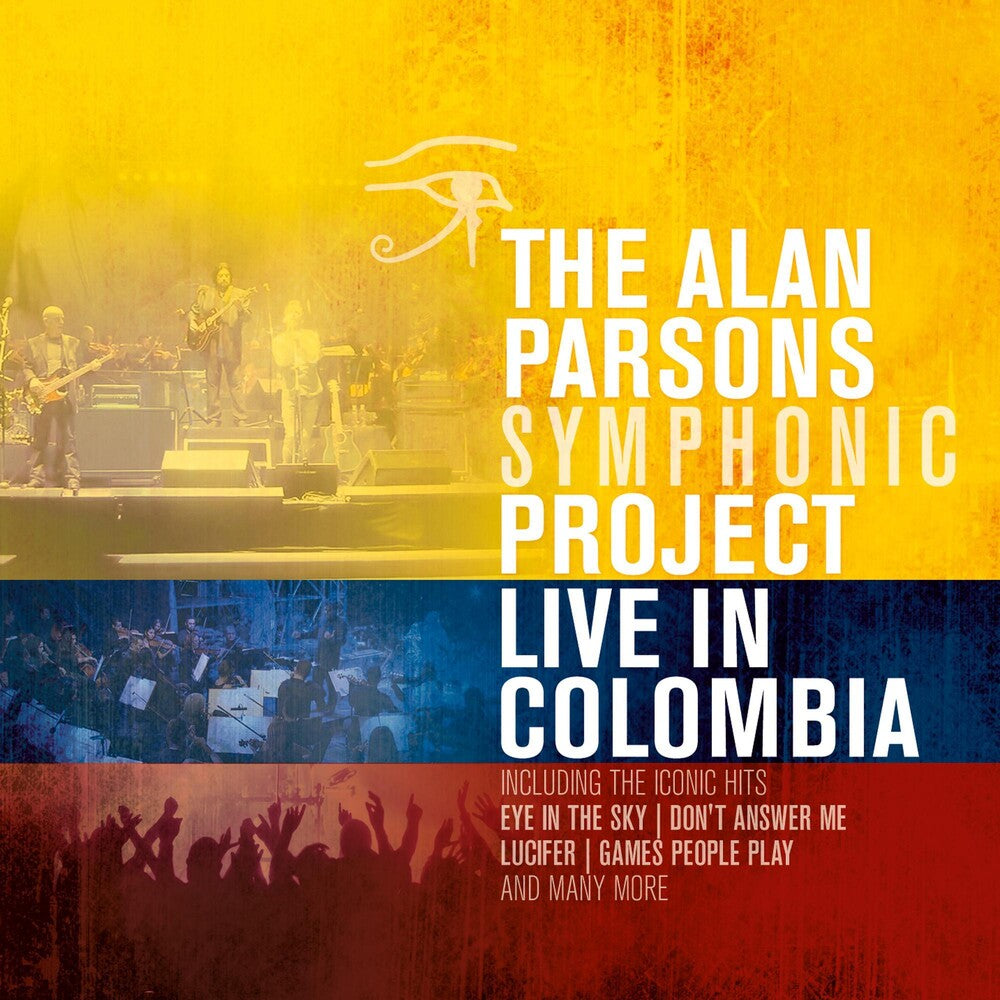 the album cover for Alan Parsons - Live In Colombia (Blue) [Colored Vinyl] [Limited Edition] (Red) (Ylw)