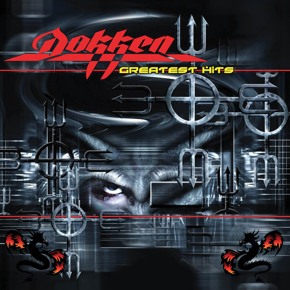 the album cover for Dokken - Greatest Hits - Splatter [Colored Vinyl] [Limited Edition]