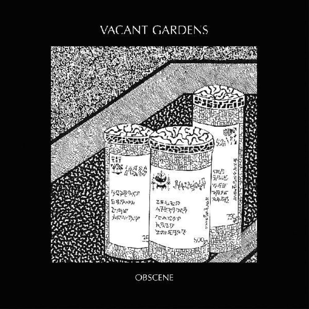 the album cover for Vacant Gardens - Obscene