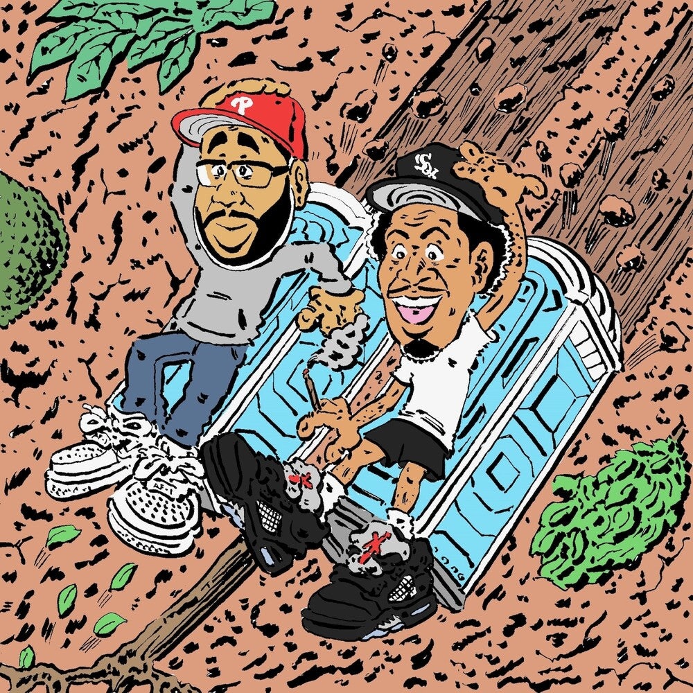 the album cover for Vic Spencer  & Small Professor - Mudslide