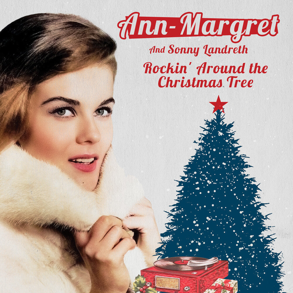 the album cover for Ann-Margret / Sonny Landreth - Rockin' Around The Christmas Tree - Red [Colored Vinyl]
