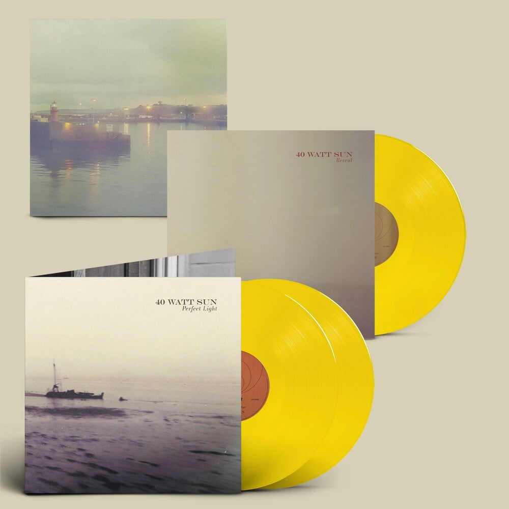 the album cover for 40 Watt Sun - Perfect Light [Colored Vinyl] (Ylw)