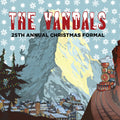the album cover for The Vandals - 25th Annual Christmas Formal - Red & Black Marble
