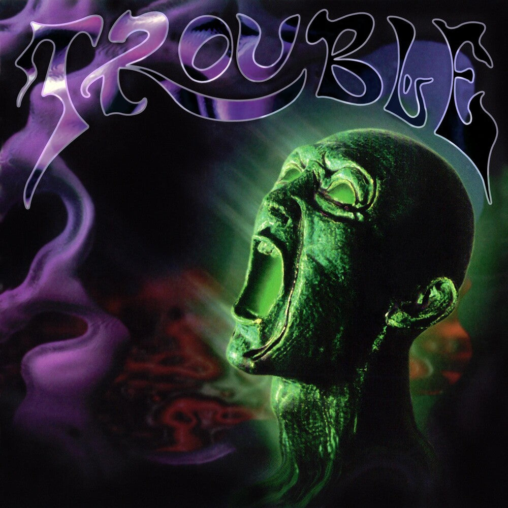 the album cover for Trouble - Plastic Green Head