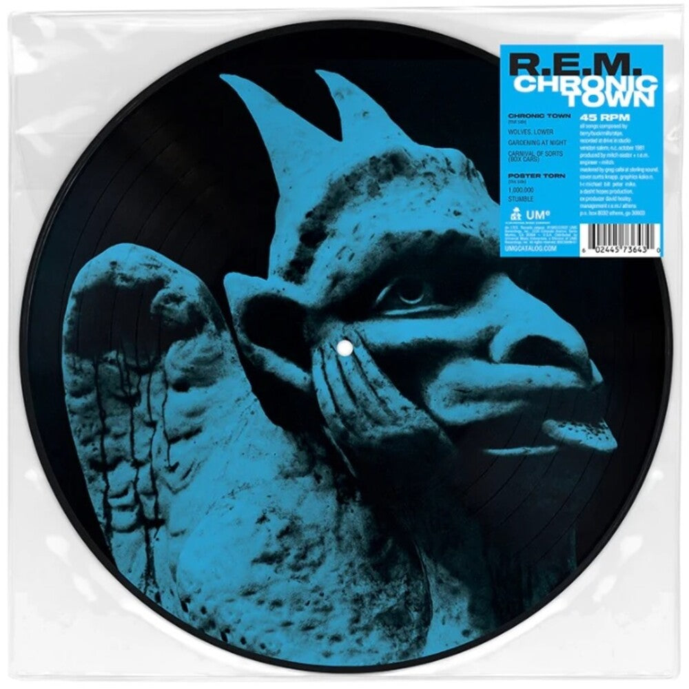 the album cover for R.E.M. - Chronic Town EP: 40th Anniversary Edition [Indie Exclusive Limited Edition Picture Disc LP]