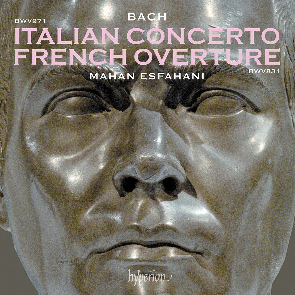 the album cover for Mahan Esfahani - Bach: Italian Concerto & French Overture