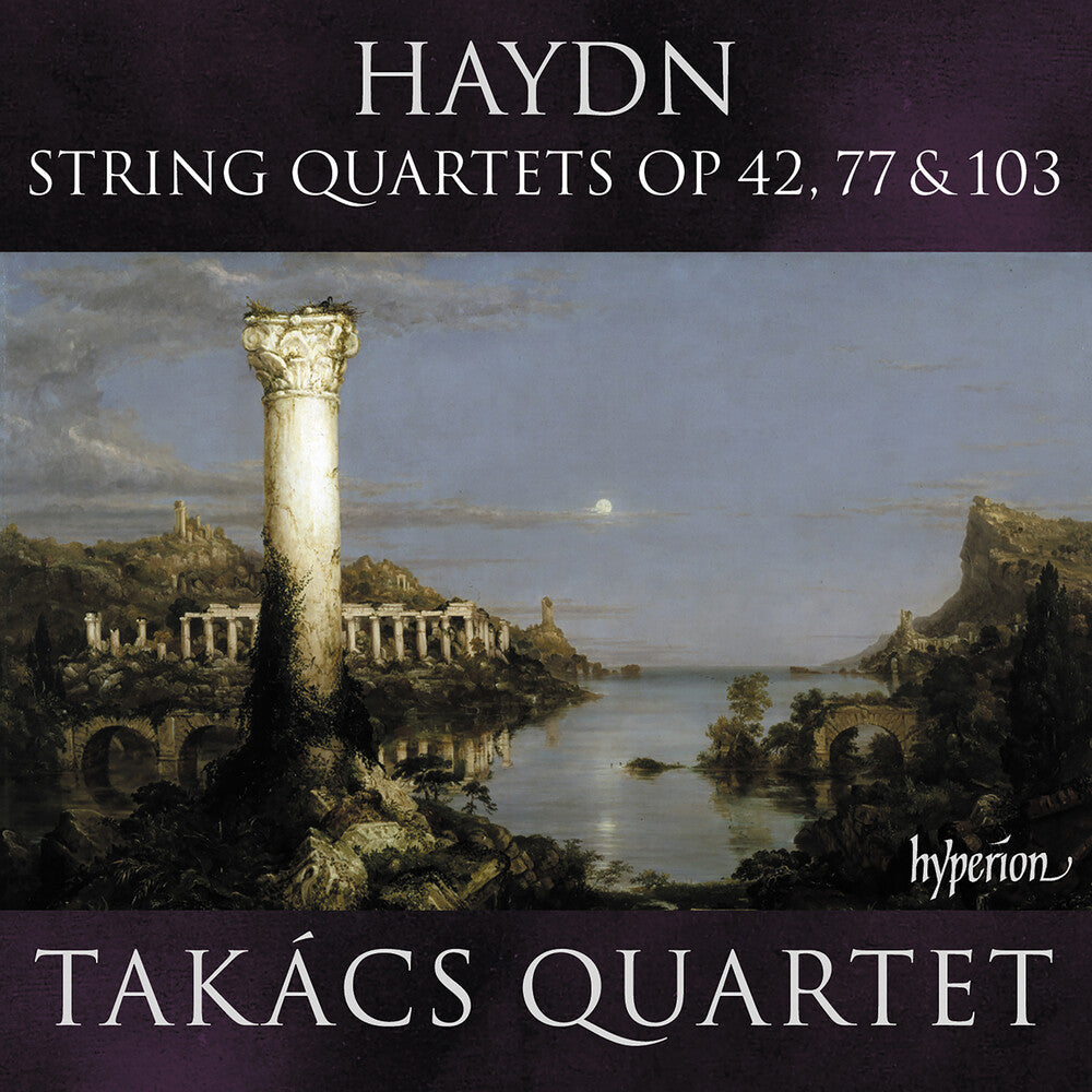 the album cover for Takacs Quartet - Haydn: String Quartets Opp 42 77 & 103