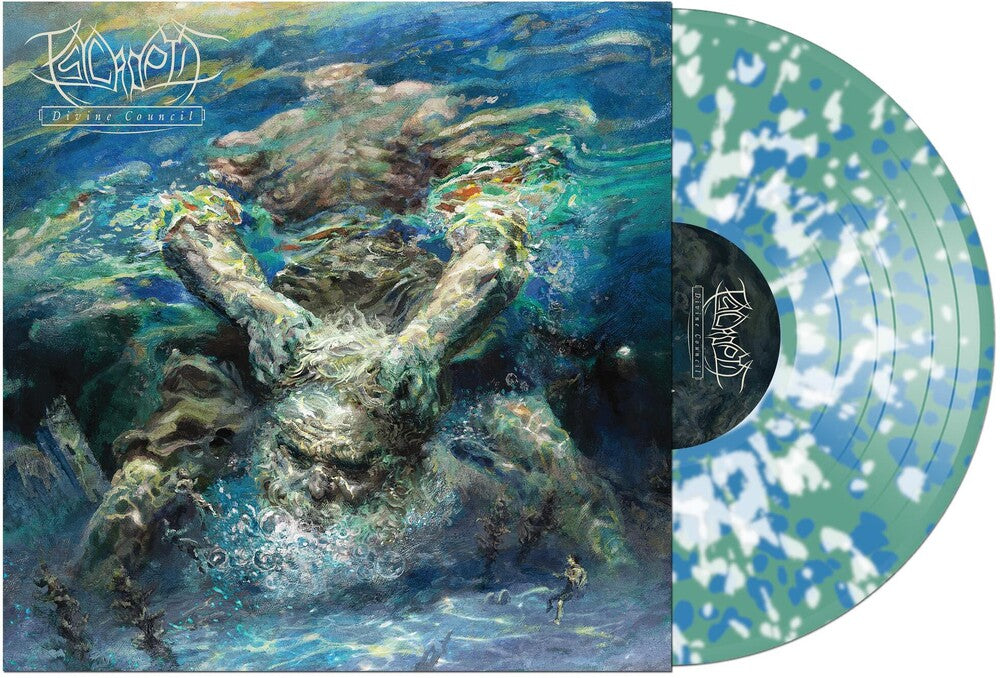the album cover for Psycroptic - Divine Council [Blue/Green/White/Clear LP]