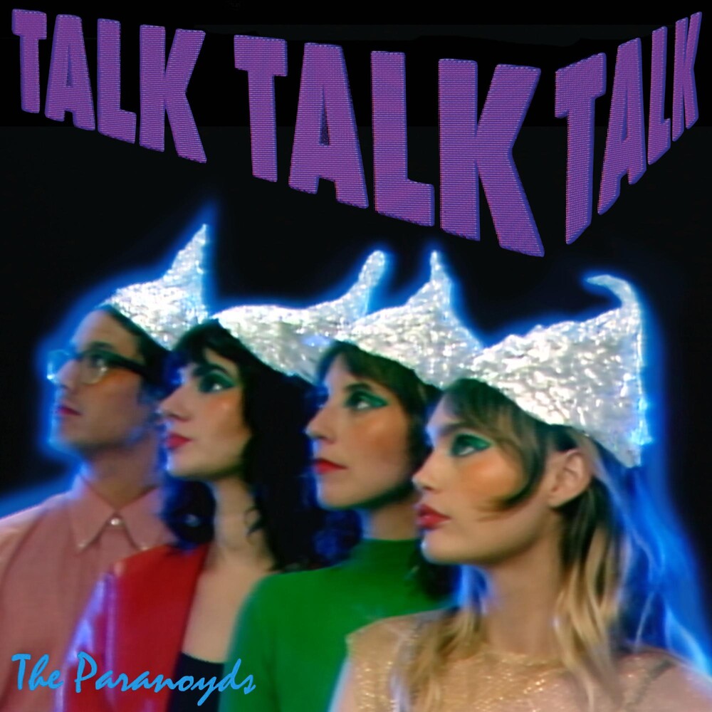 the album cover for The Paranoyds - Talk Talk Talk [Indie Exclusive Limited Edition Violet LP]