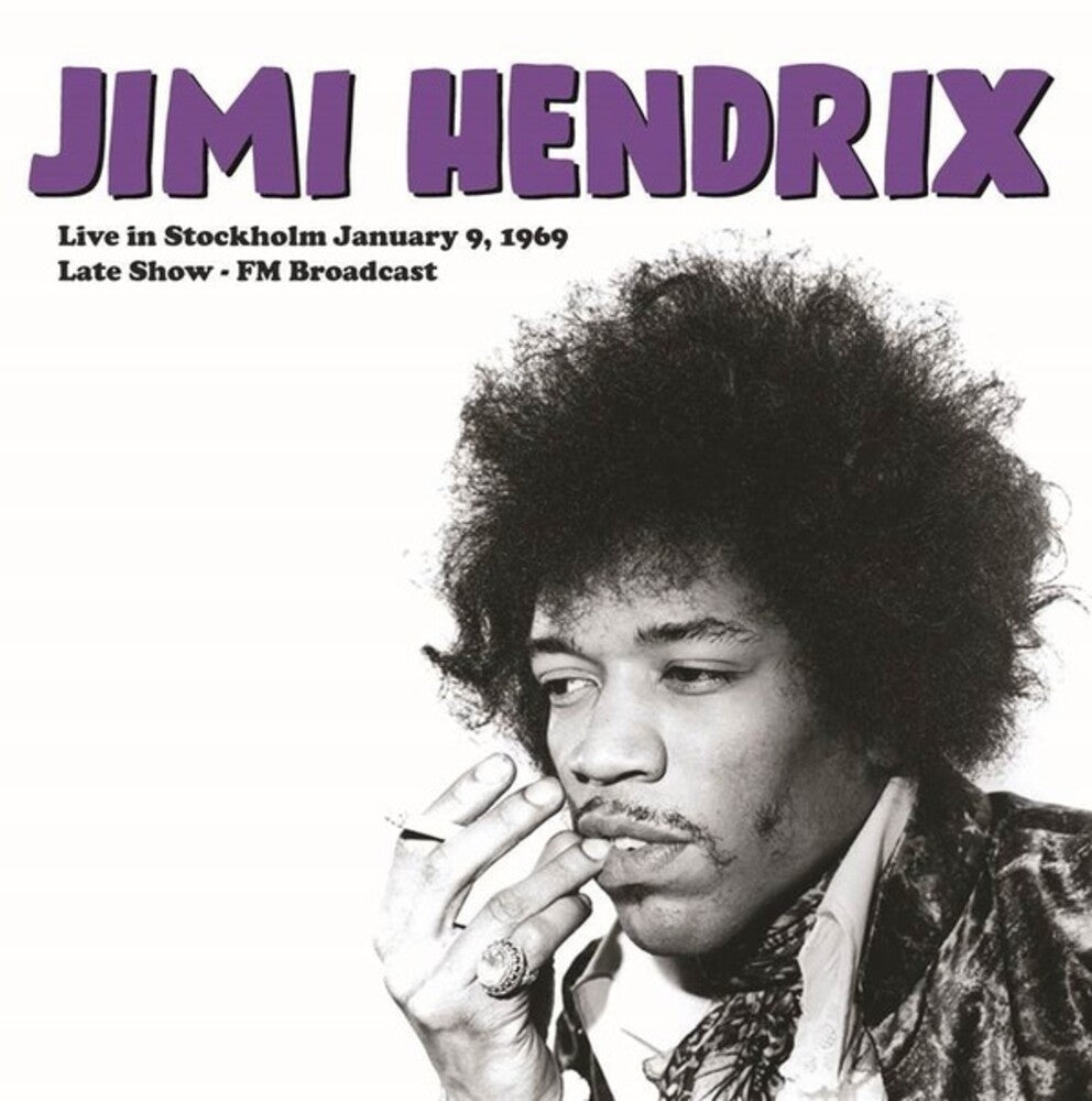 the album cover for Jimi Hendrix - Live In Stockholm January 9 1969