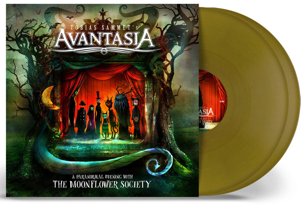 the album cover for Avantasia - A Paranormal Evening With The Moonflower Society [Indie Exclusive Limited Edition Gold 2LP]